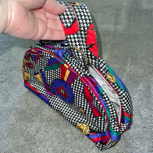 VTG Christian Dior Logo Cosmetic Case Travel Carry All Toiletry Makeup Bag Tote - Picture 4 of 12